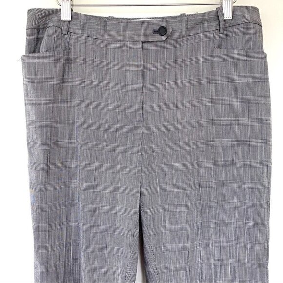 Calvin Klein plaid trousers, modern fit, medium rise, plaid stretch fabric - Picture 1 of 13